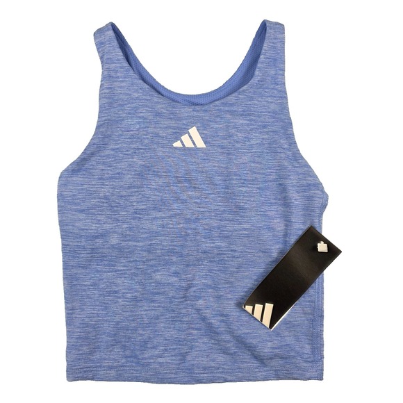 adidas Other - NEW WT Adidas Girls Melange Training Athletic Tank Size XS 6 6X Blue w/ LT Blue